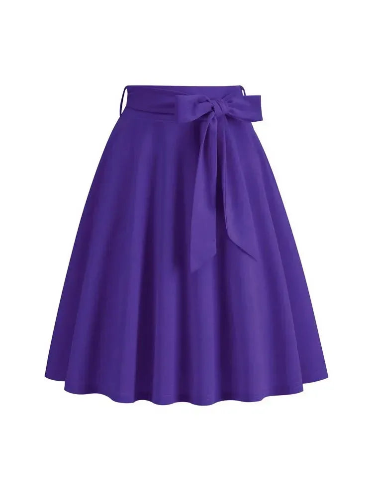 high-waist-bikini-skirt-or-eleganter-midi-rock-in-a-linie-mit-schleife-or-weicher-strickstoff-and-figurformende-passform-midi-rock-jlr-design-7 - JLR Design
