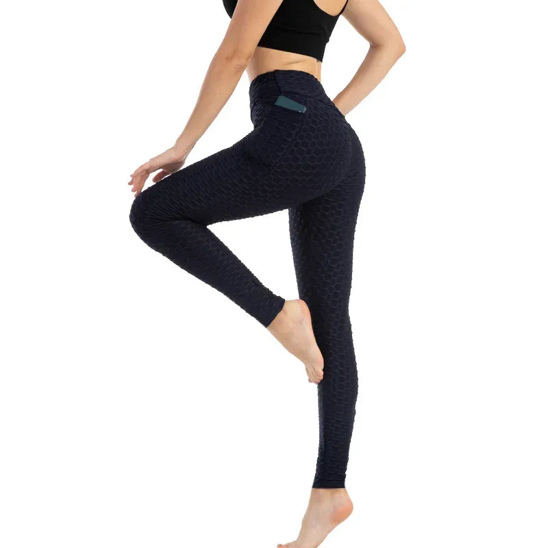 high-waist-leggings-mit-waben-design-leggings-jlr-design-32 - JLR Design