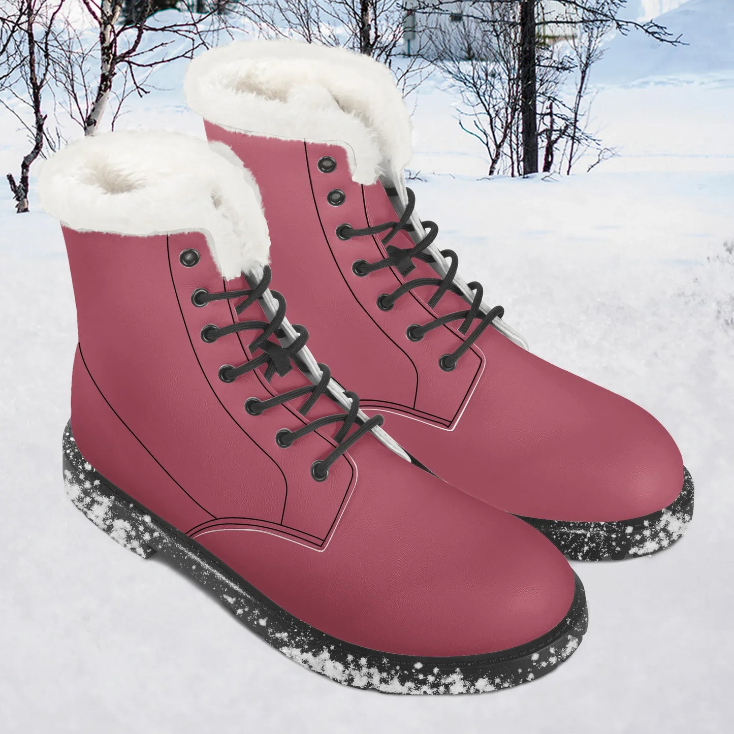 hippie-pink-faux-fur-leder-boots-boots-jlr-design-1 - JLR Design