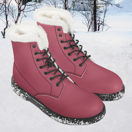 hippie-pink-faux-fur-leder-boots-boots-jlr-design-1 - JLR Design