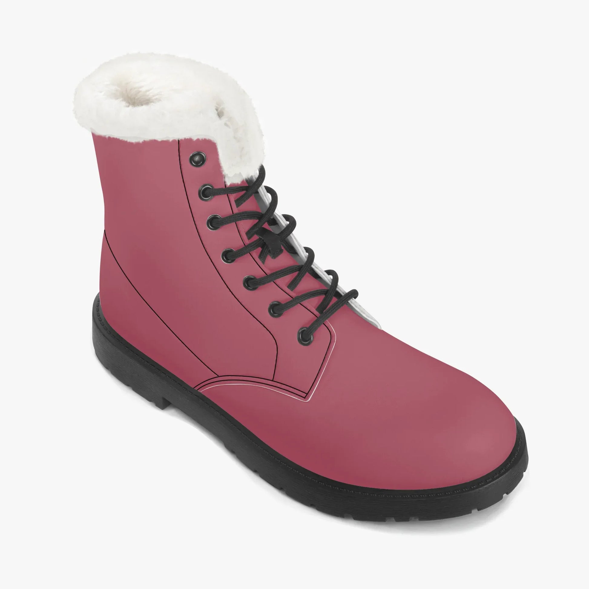 hippie-pink-faux-fur-leder-boots-boots-jlr-design-7 - JLR Design