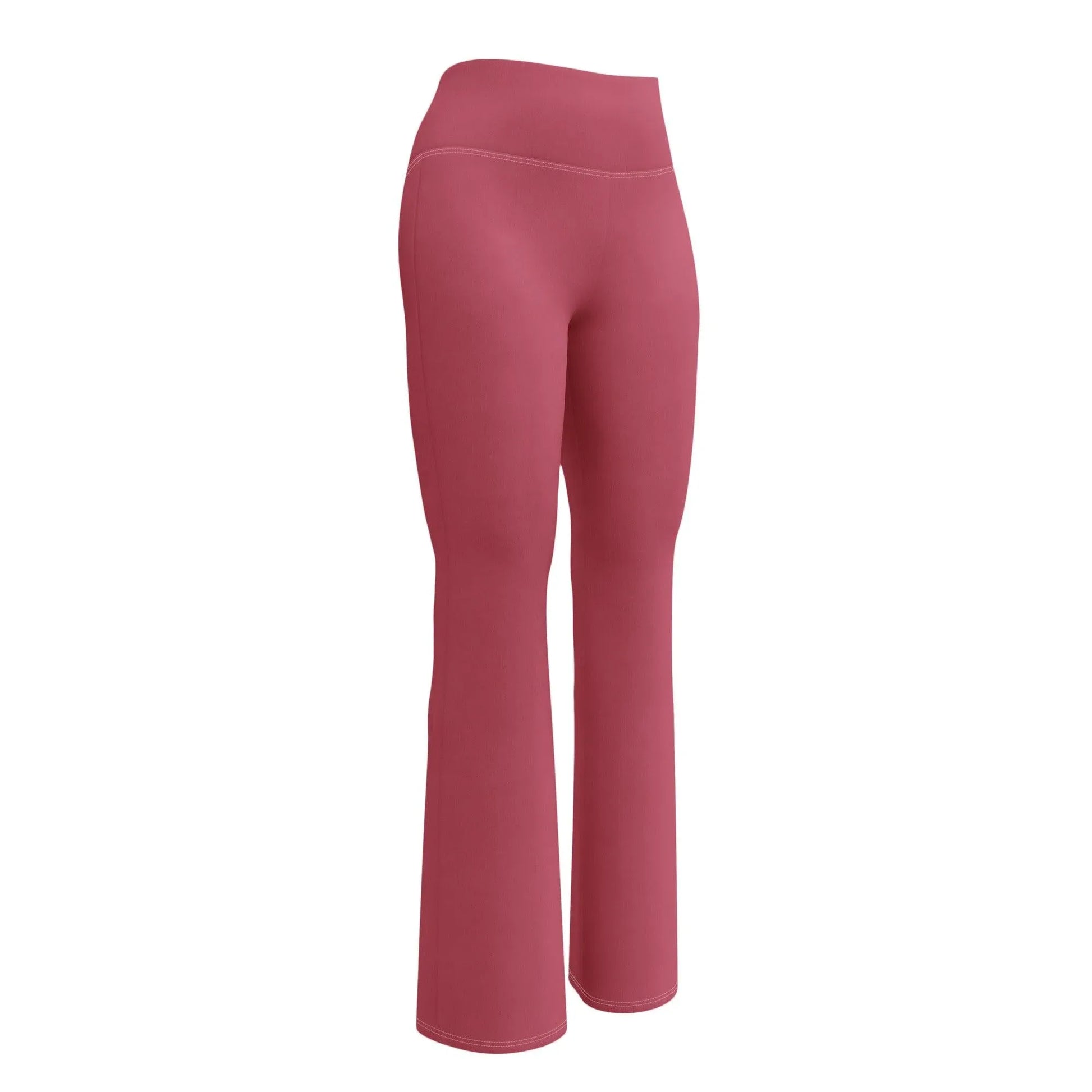 hippie-pink-high-waist-flare-leggings-flare-leggings-jlr-design-11 - JLR Design