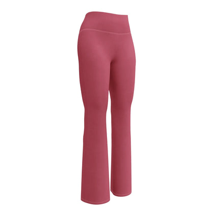 hippie-pink-high-waist-flare-leggings-flare-leggings-jlr-design-11 - JLR Design