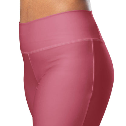 hippie-pink-high-waist-flare-leggings-flare-leggings-jlr-design-8 - JLR Design