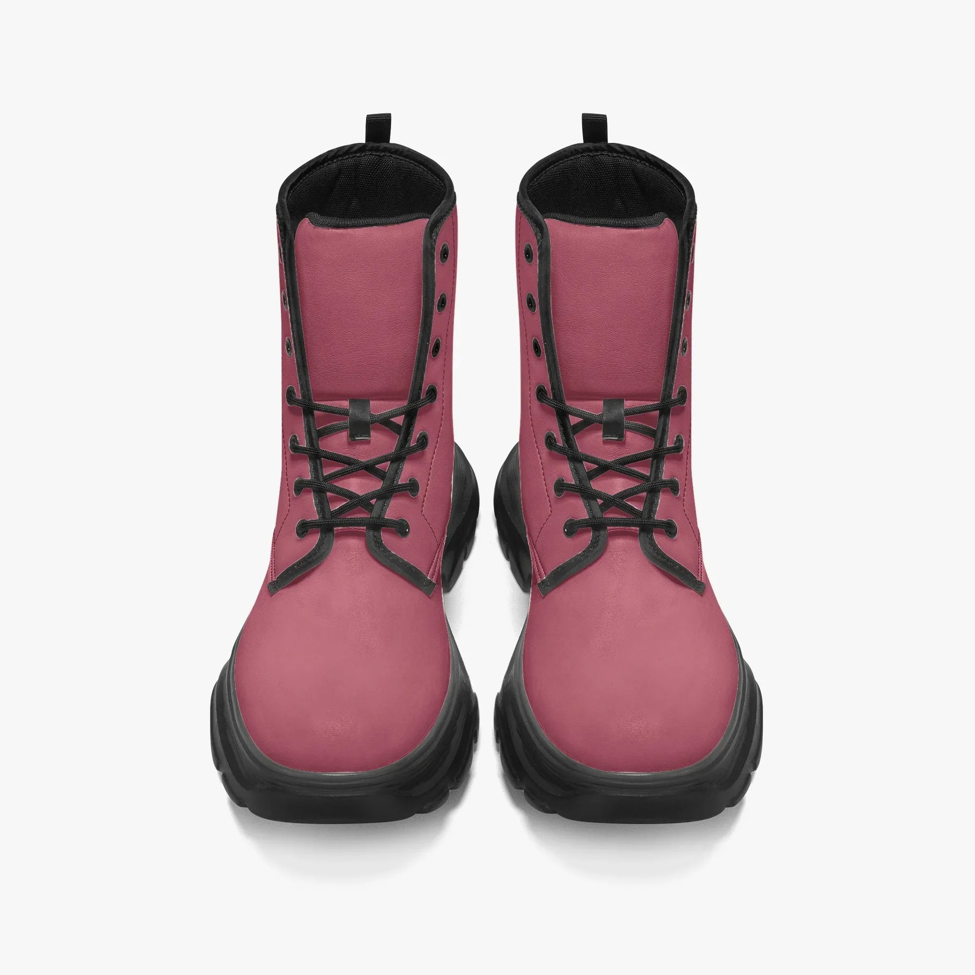 hippie-pink-leather-chunky-boots-boots-jlr-design-5 - JLR Design