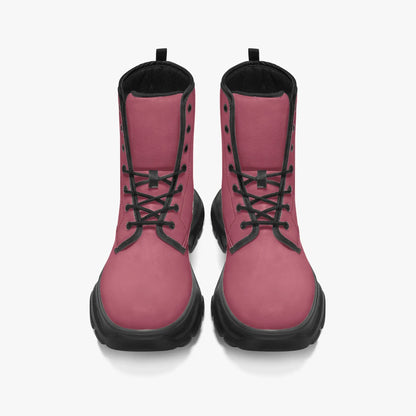 hippie-pink-leather-chunky-boots-boots-jlr-design-5 - JLR Design