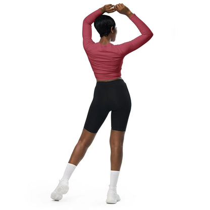 hippie-pink-long-sleeve-damen-crop-top-long-sleeve-crop-top-jlr-design-3 - JLR Design