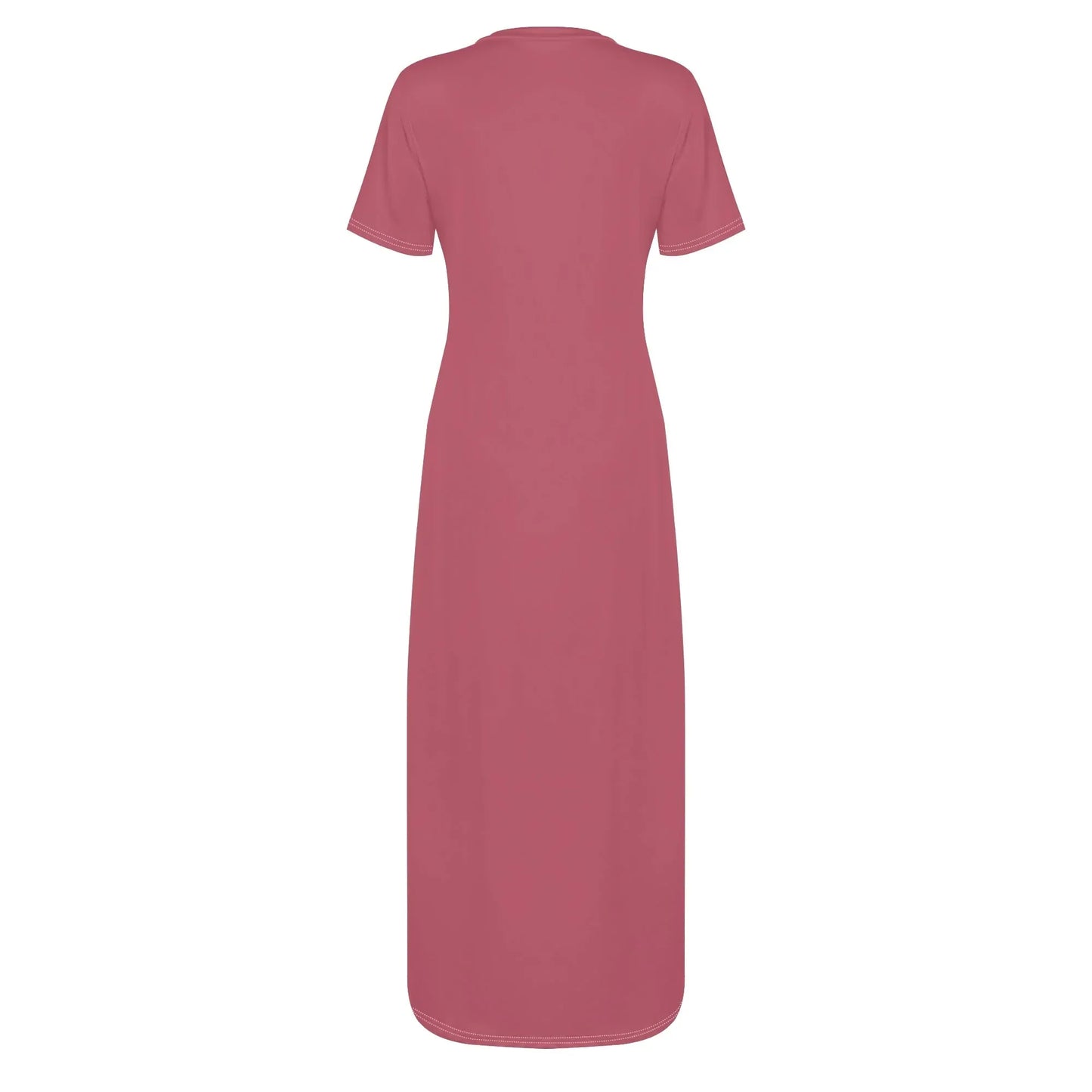 hippie-pink-short-sleeve-long-dress-long-dress-jlr-design-4 - JLR Design