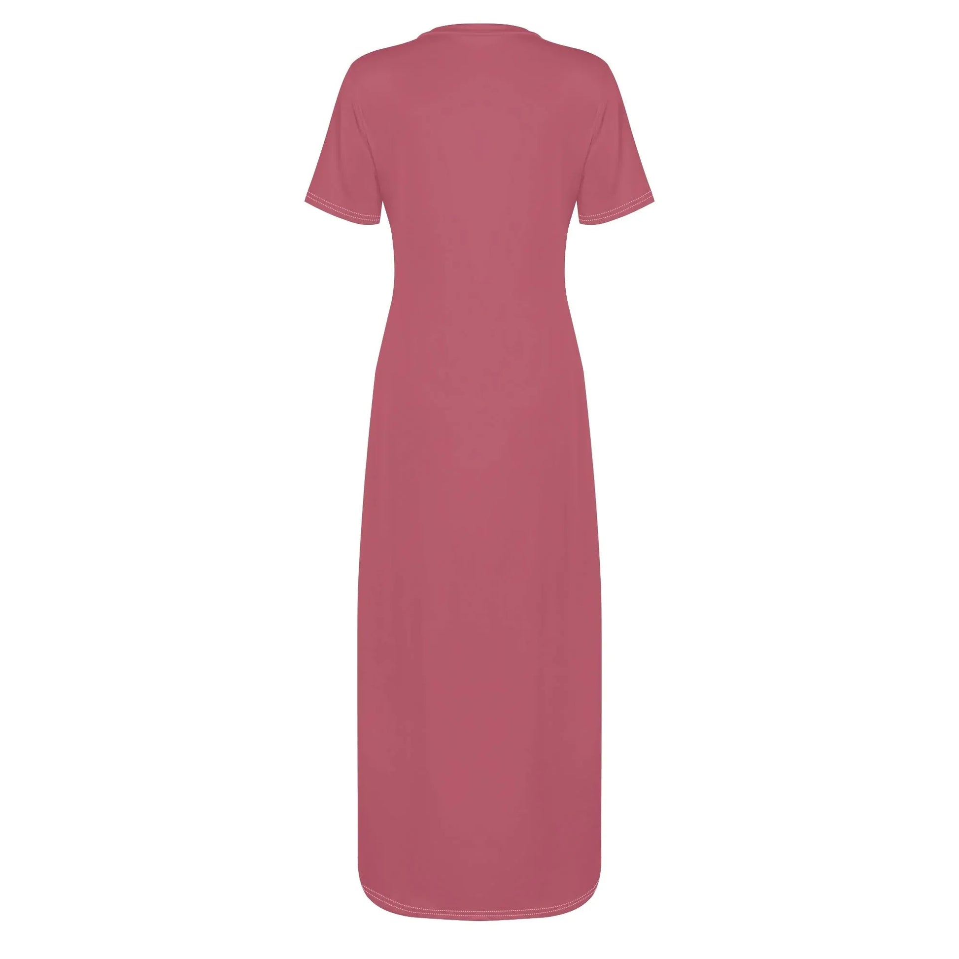 hippie-pink-short-sleeve-long-dress-long-dress-jlr-design-4 - JLR Design