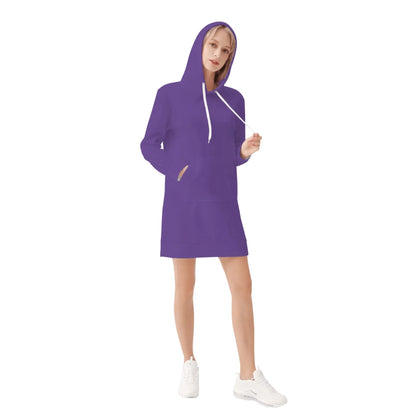 indigo-damen-hoodiekleid-warmes-velvet-kapuzenkleid-aus-weichem-samt-fleece-hoodiekleid-jlr-design-4 - JLR Design