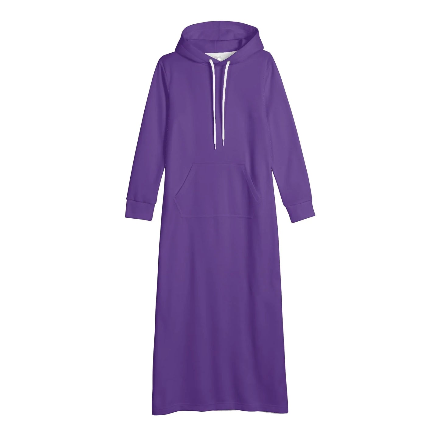 indigo-damen-maxi-hoodiekleid-knochellanges-kapuzenkleid-aus-weich-angerautem-fleece-hoodiekleid-jlr-design-4 - JLR Design