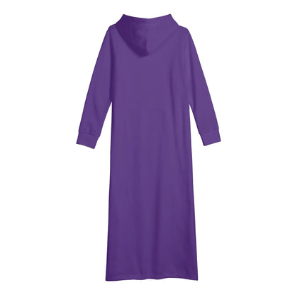 indigo-damen-maxi-hoodiekleid-knochellanges-kapuzenkleid-aus-weich-angerautem-fleece-hoodiekleid-jlr-design-5 - JLR Design
