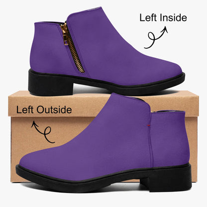 indigo-elegante-reissverschluss-stiefeletten-stiefeletten-jlr-design-4 - JLR Design