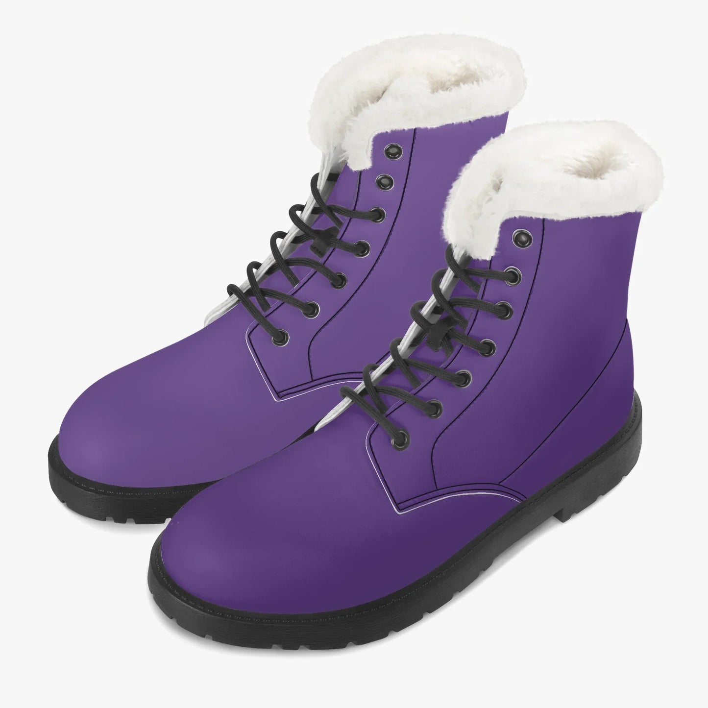 indigo-faux-fur-leder-boots-boots-jlr-design-2 - JLR Design