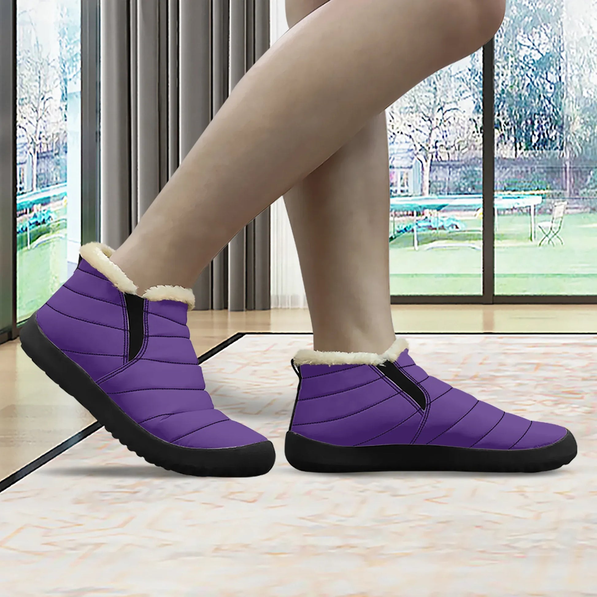 indigo-faux-fur-slipper-slipper-jlr-design-3 - JLR Design