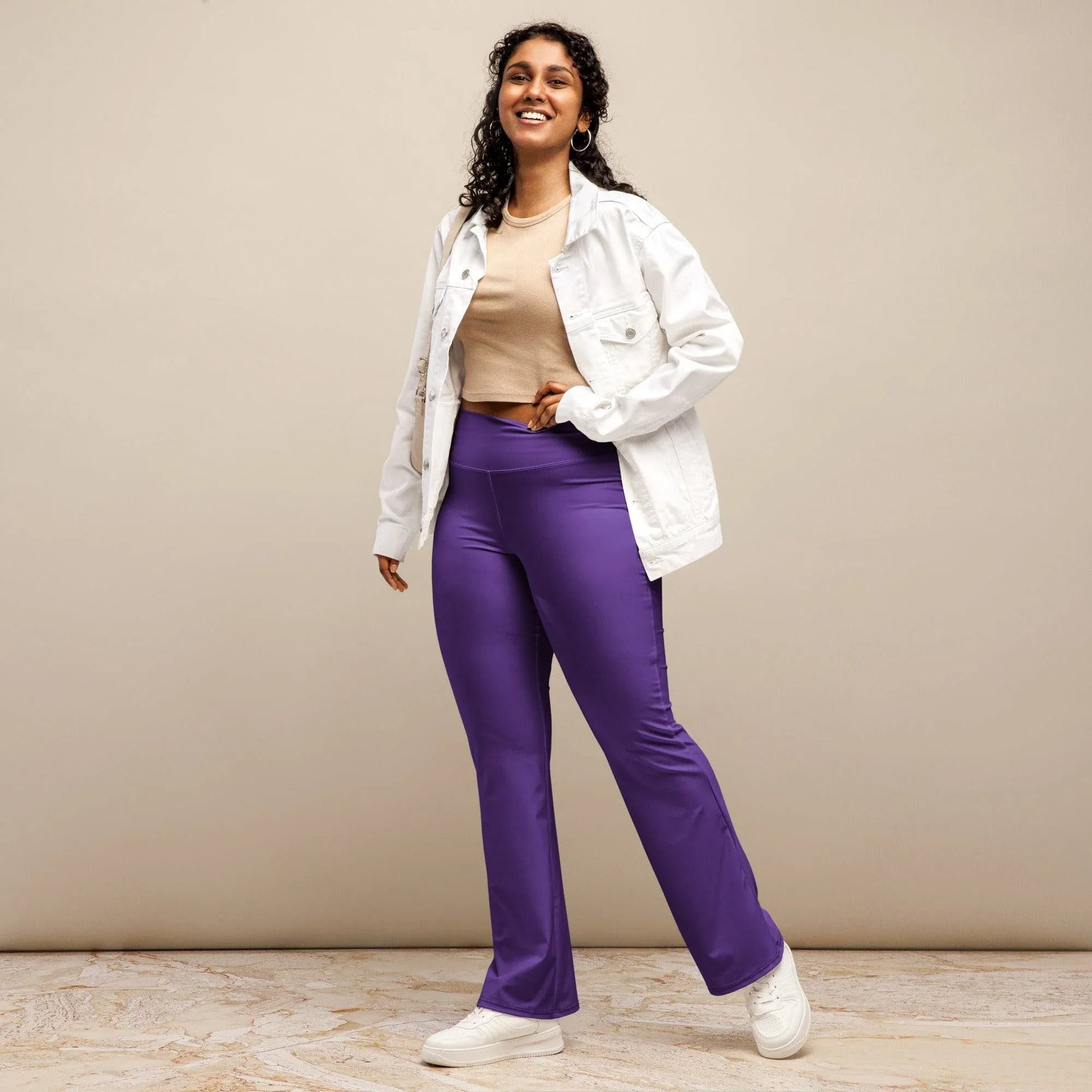 indigo-high-waist-flare-leggings-flare-leggings-jlr-design-1 - JLR Design