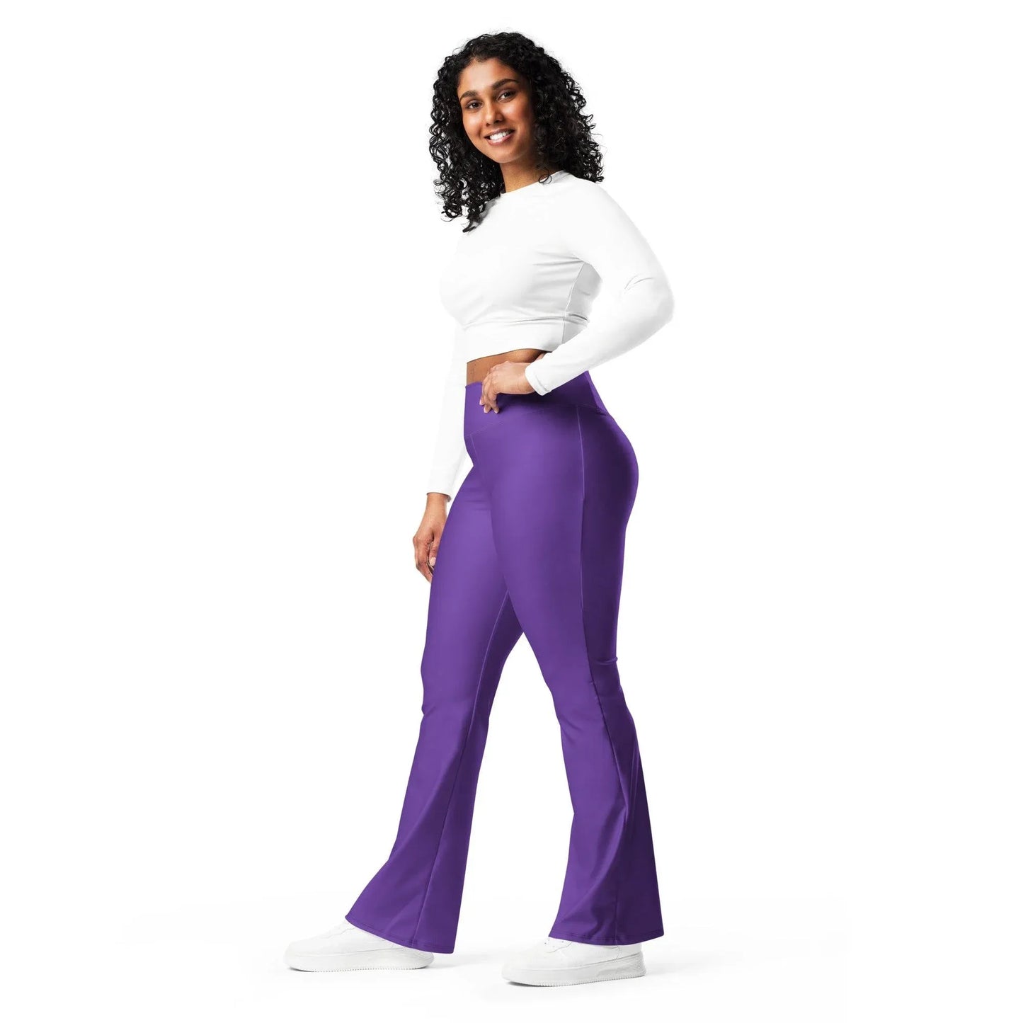 indigo-high-waist-flare-leggings-flare-leggings-jlr-design-7 - JLR Design