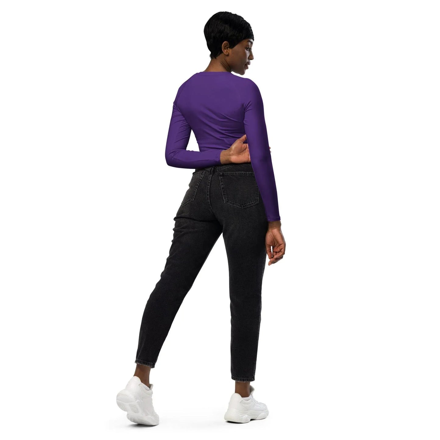 indigo-long-sleeve-damen-crop-top-long-sleeve-crop-top-jlr-design-4 - JLR Design