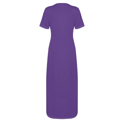 indigo-short-sleeve-long-dress-long-dress-jlr-design-4 - JLR Design