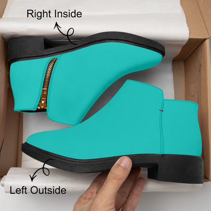 iris-blue-elegante-reissverschluss-stiefeletten-stiefeletten-jlr-design-8 - JLR Design
