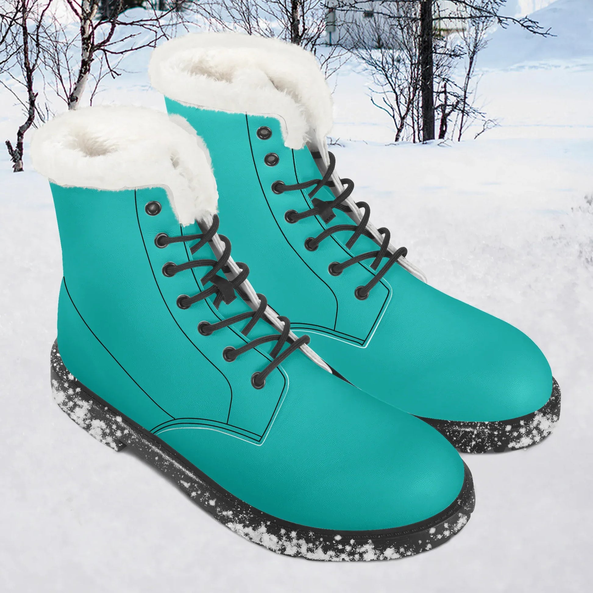 iris-blue-faux-fur-leder-boots-boots-jlr-design-1 - JLR Design
