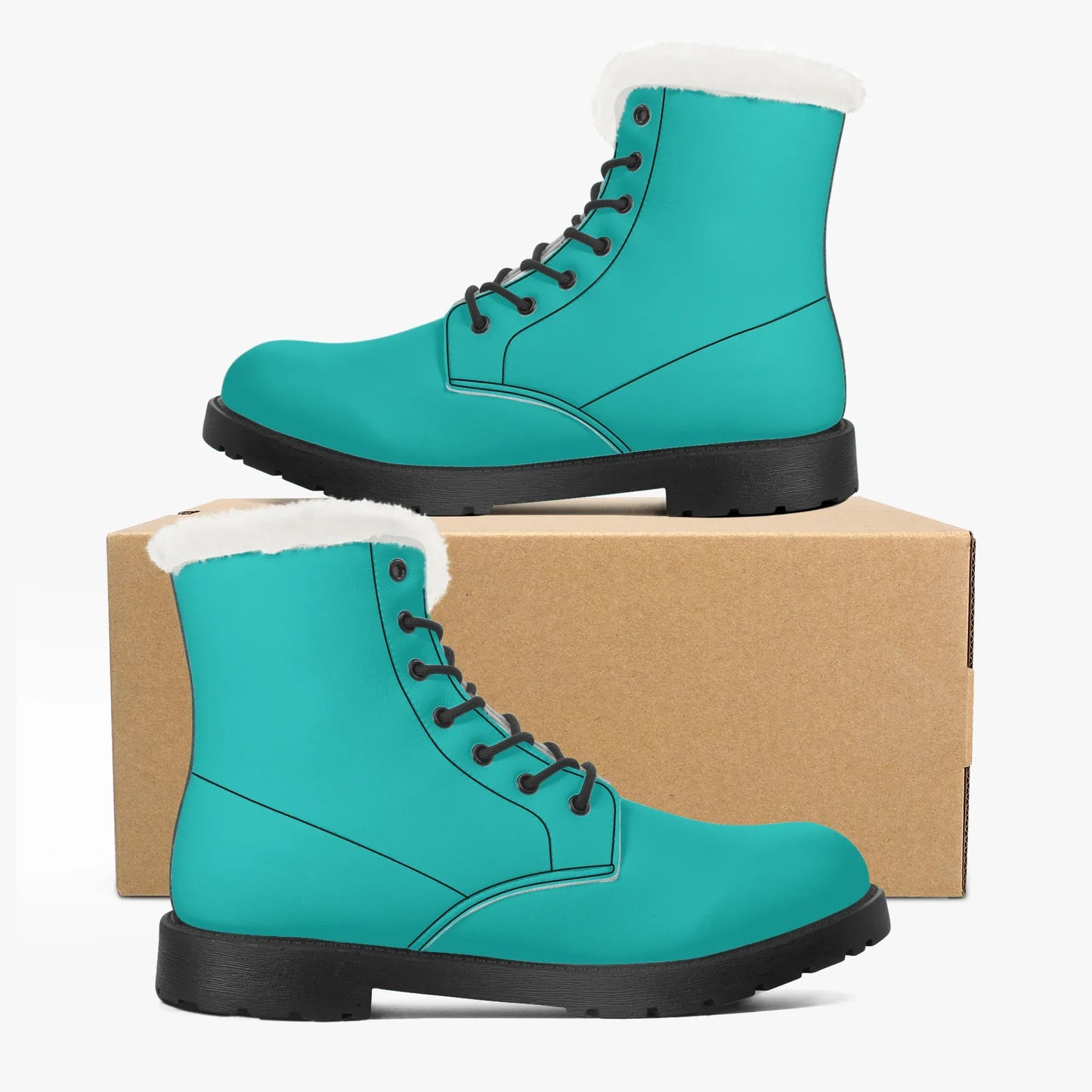 iris-blue-faux-fur-leder-boots-boots-jlr-design-5 - JLR Design