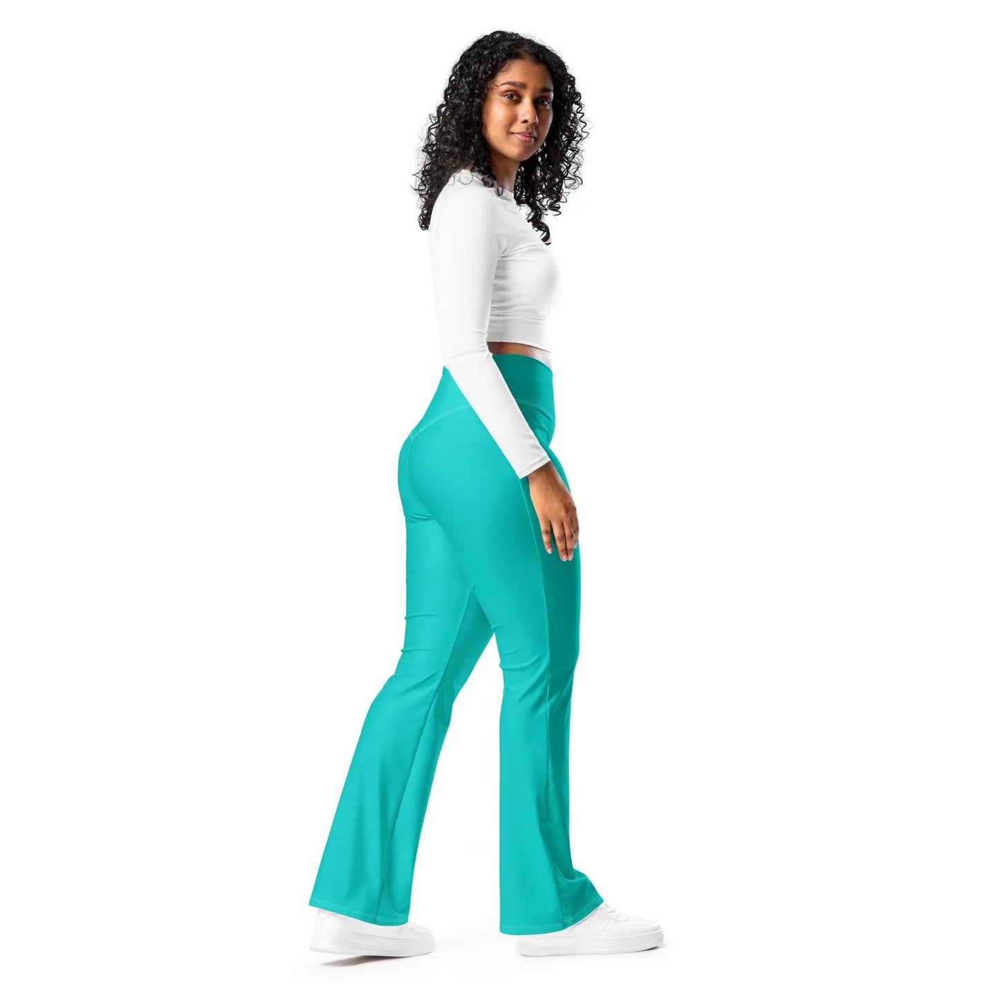 iris-blue-high-waist-flare-leggings-flare-leggings-jlr-design-12 - JLR Design