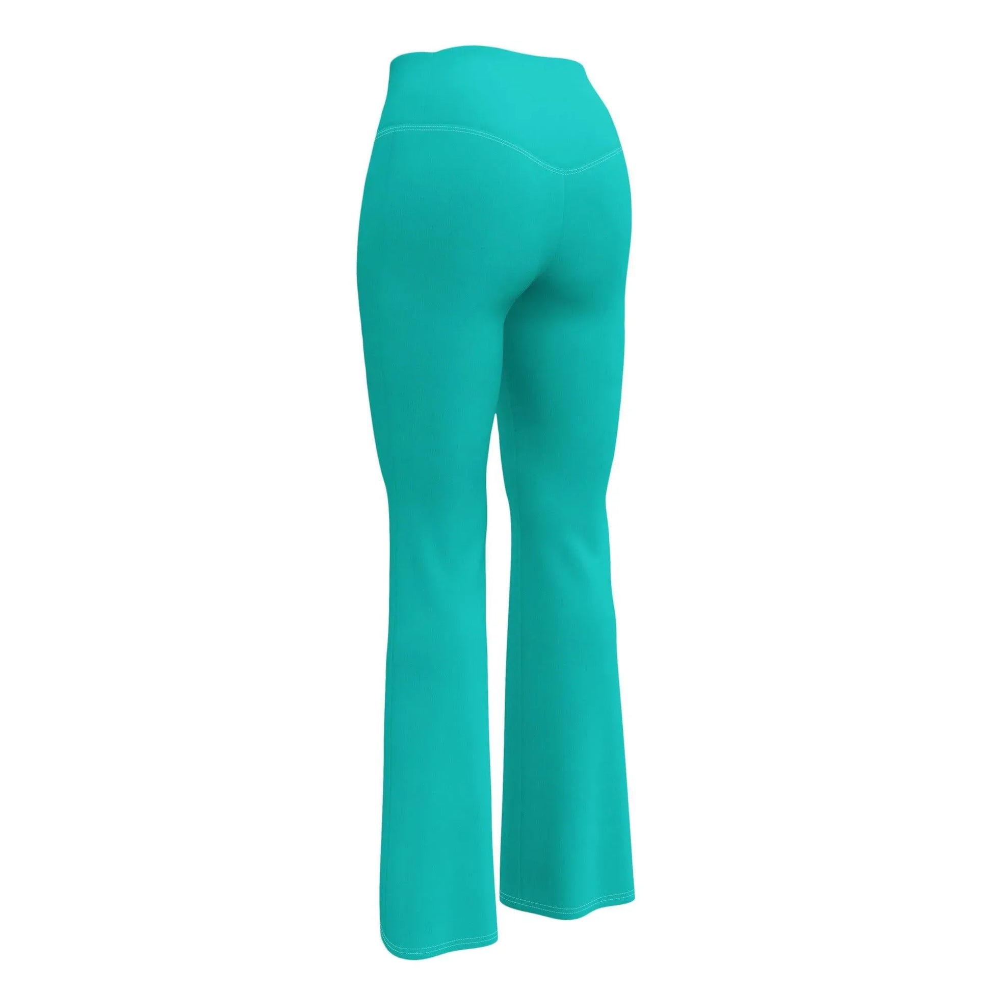 iris-blue-high-waist-flare-leggings-flare-leggings-jlr-design-7 - JLR Design