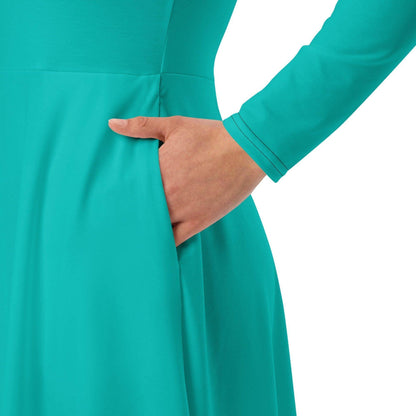 iris-blue-langarmliges-midikleid-midikleid-jlr-design-3 - JLR Design