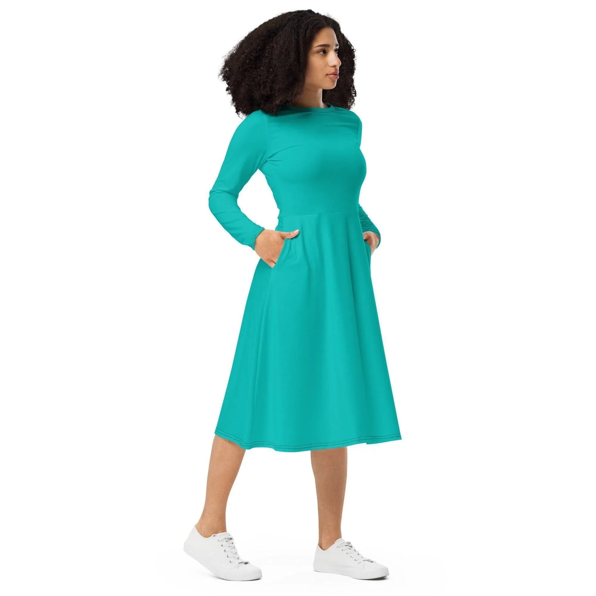 iris-blue-langarmliges-midikleid-midikleid-jlr-design-5 - JLR Design