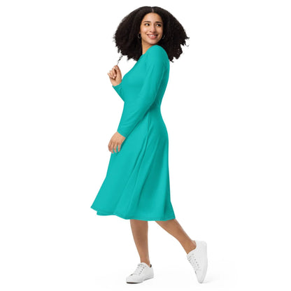 iris-blue-langarmliges-midikleid-midikleid-jlr-design-6 - JLR Design