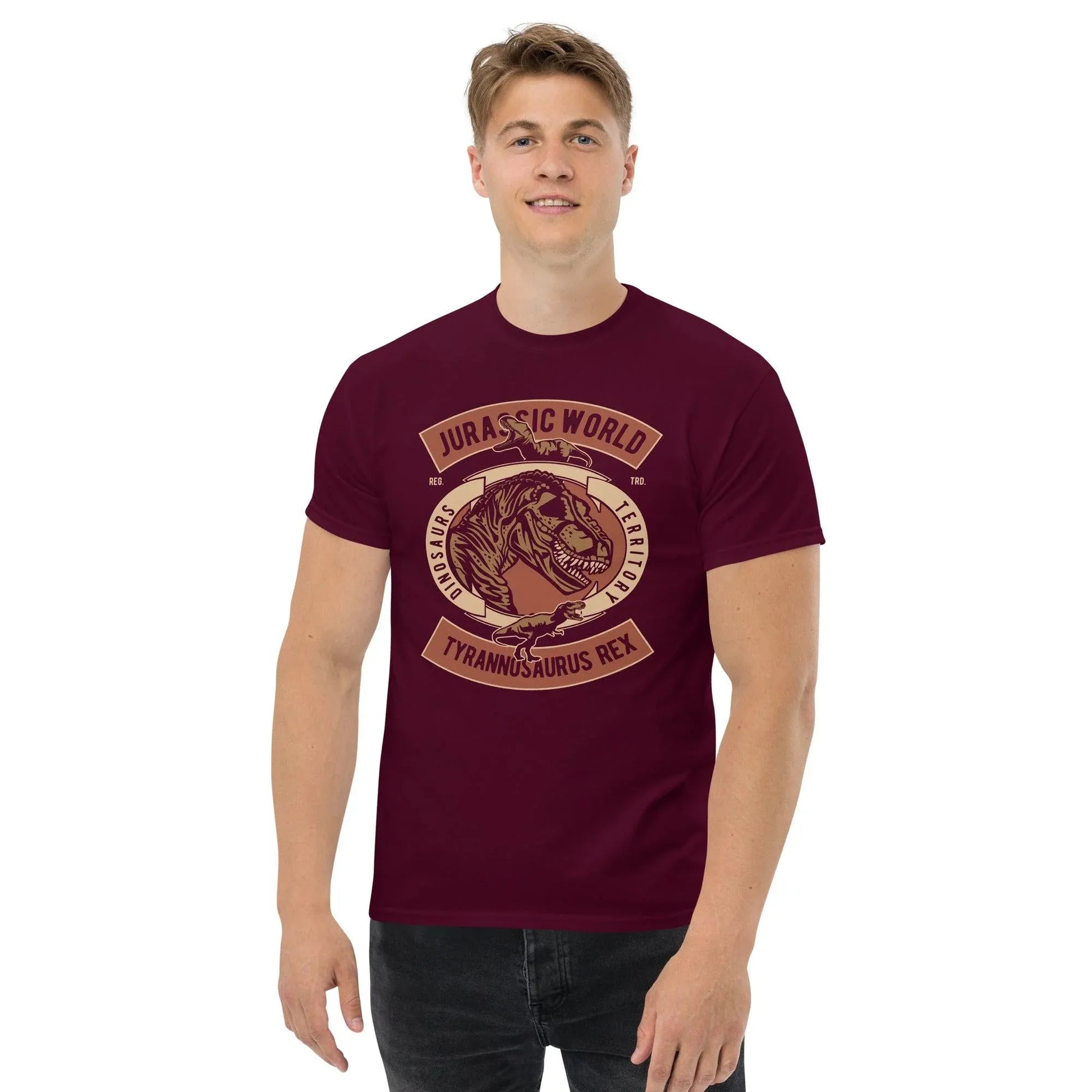 jurassic-world-tyrannosaurus-rex-herren-t-shirt-t-shirt-jlr-design-2 - JLR Design