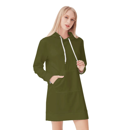 karaka-damen-hoodiekleid-warmes-velvet-kapuzenkleid-aus-weichem-samt-fleece-hoodiekleid-jlr-design-1 - JLR Design