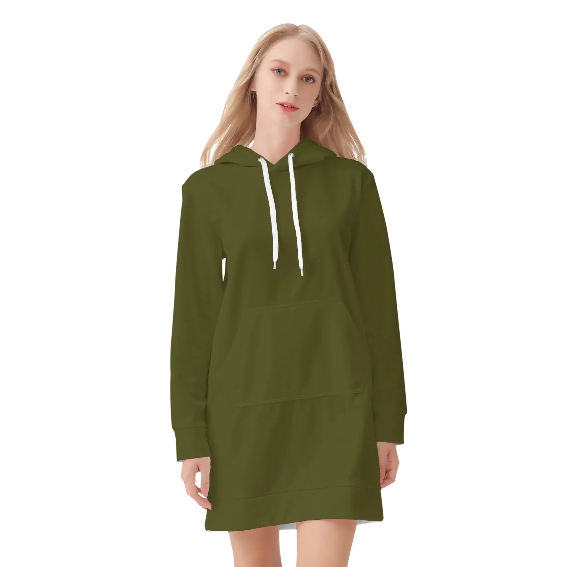 karaka-damen-hoodiekleid-warmes-velvet-kapuzenkleid-aus-weichem-samt-fleece-hoodiekleid-jlr-design-3 - JLR Design