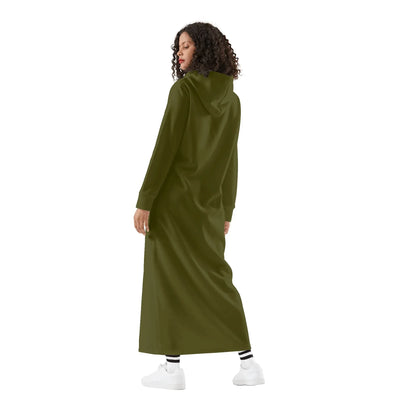 karaka-damen-maxi-hoodiekleid-knochellanges-kapuzenkleid-aus-weich-angerautem-fleece-hoodiekleid-jlr-design-2 - JLR Design