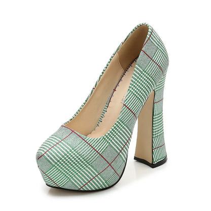 karierte-high-heels-mit-14cm-absatz-high-heels-jlr-design-5 - JLR Design