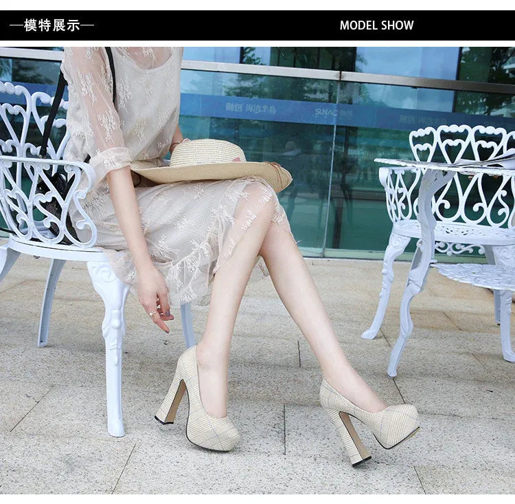 karierte-high-heels-mit-14cm-absatz-high-heels-jlr-design-6 - JLR Design