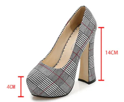 karierte-high-heels-mit-14cm-absatz-high-heels-jlr-design-7 - JLR Design