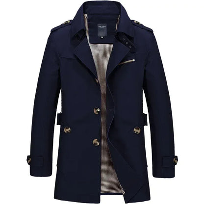 klassischer-vintage-baumwoll-trenchcoat-fur-herren-jacke-jlr-design-1 - JLR Design
