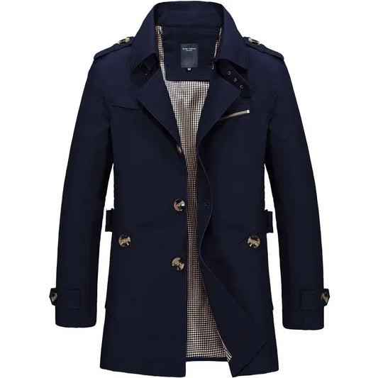 klassischer-vintage-baumwoll-trenchcoat-fur-herren-jacke-jlr-design-1 - JLR Design
