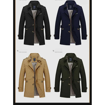 klassischer-vintage-baumwoll-trenchcoat-fur-herren-jacke-jlr-design-2 - JLR Design