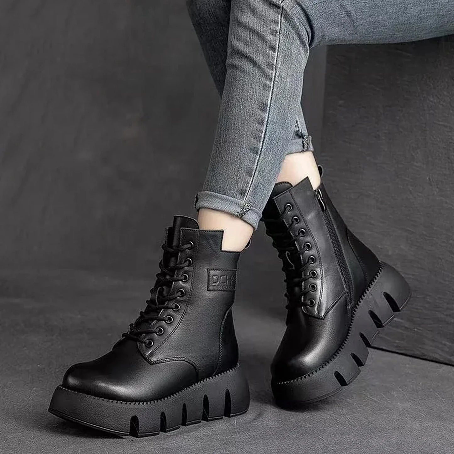 kuschelige-lederstiefel-mit-dicker-sohle-boots-jlr-design-2 - JLR Design