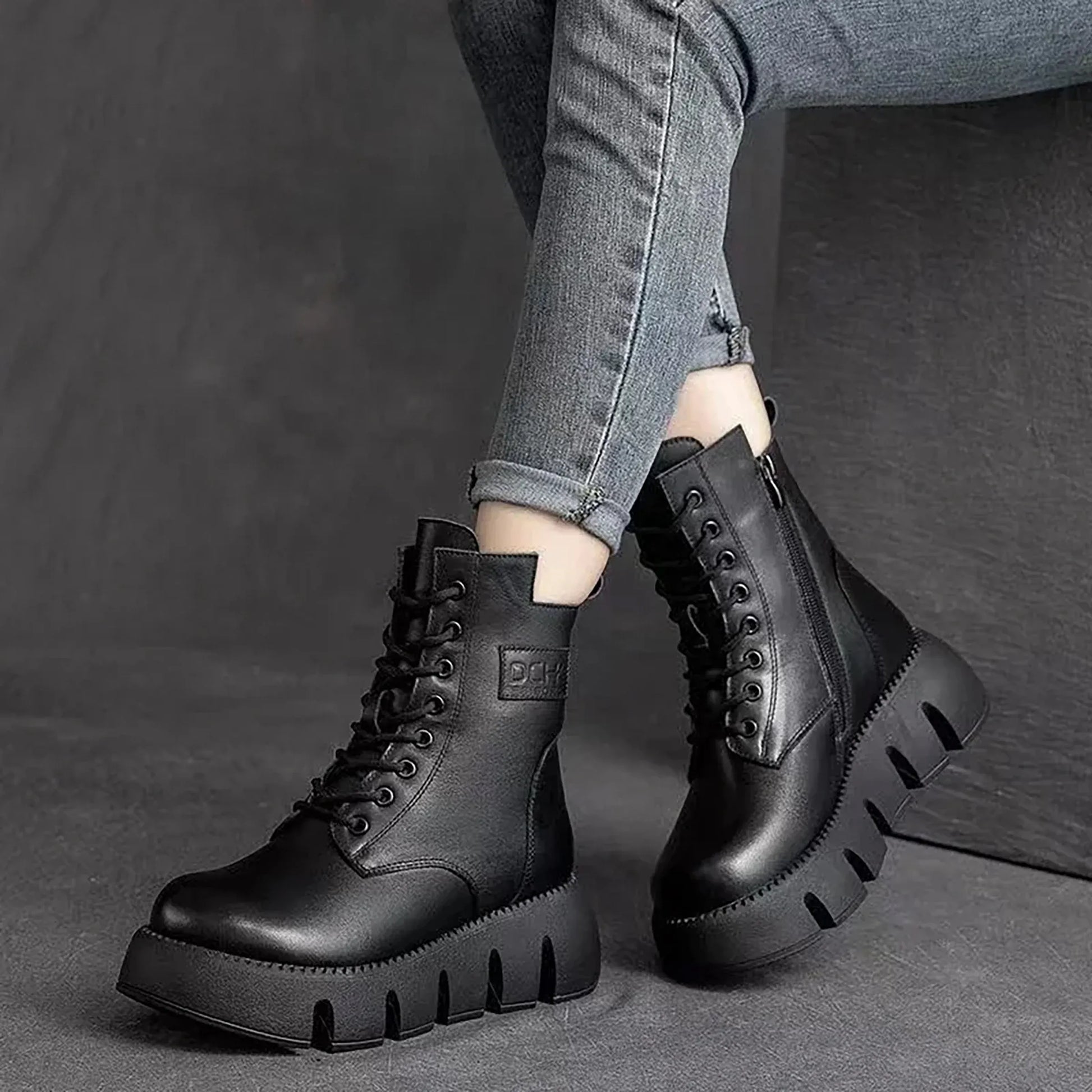kuschelige-lederstiefel-mit-dicker-sohle-boots-jlr-design-2 - JLR Design