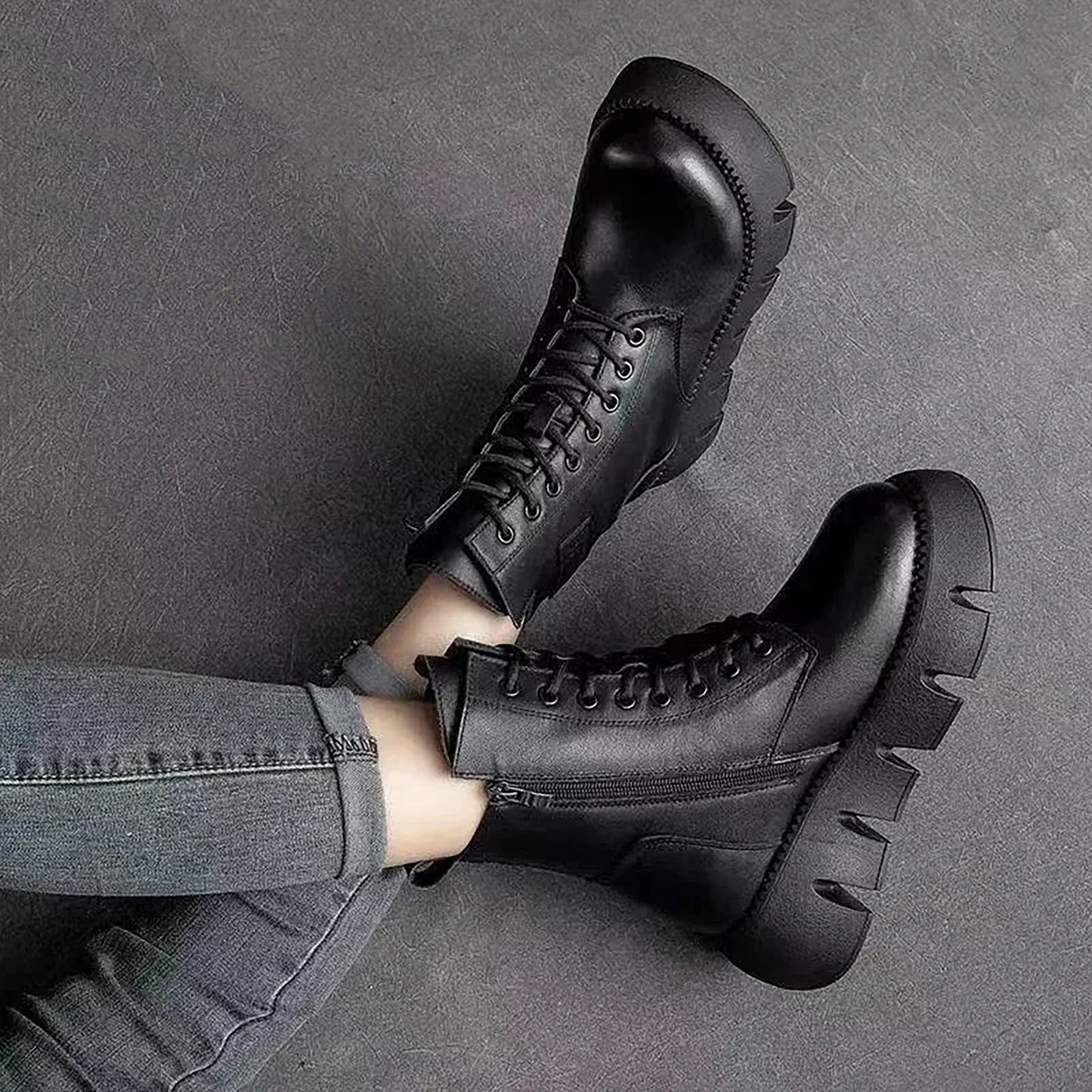 kuschelige-lederstiefel-mit-dicker-sohle-boots-jlr-design-4 - JLR Design