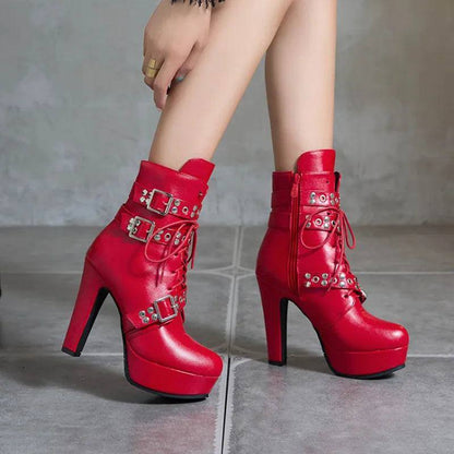 lace-up-plattform-high-heel-stiefeletten-mit-schnallen-high-heels-jlr-design-1 - JLR Design