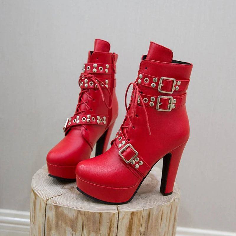 lace-up-plattform-high-heel-stiefeletten-mit-schnallen-high-heels-jlr-design-14 - JLR Design