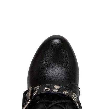 lace-up-plattform-high-heel-stiefeletten-mit-schnallen-high-heels-jlr-design-21 - JLR Design
