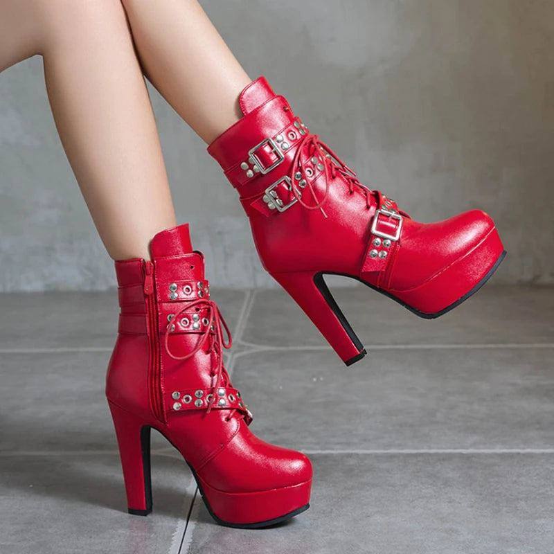 lace-up-plattform-high-heel-stiefeletten-mit-schnallen-high-heels-jlr-design-7 - JLR Design