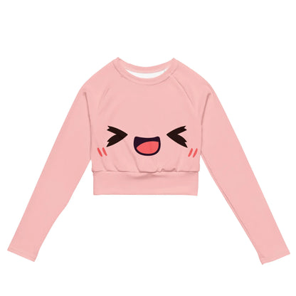 lachendes-kawaii-long-sleeve-crop-top-long-sleeve-crop-top-jlr-design-9 - JLR Design