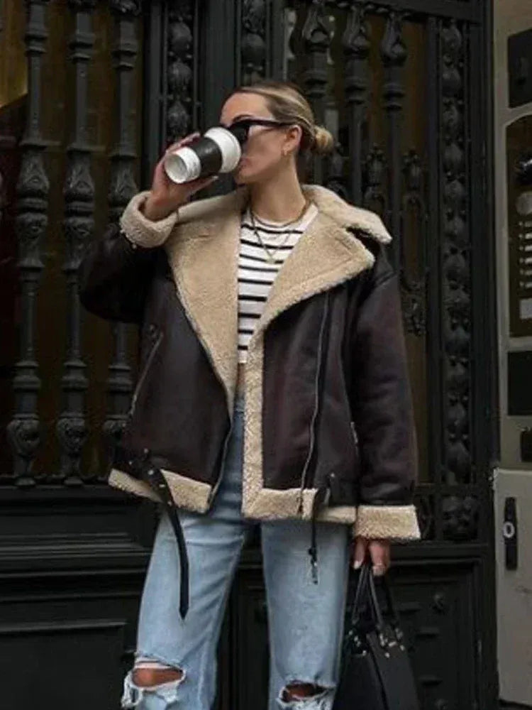 lange-faux-fur-biker-jacke-mit-reissverschlussen-jacke-jlr-design-2 - JLR Design
